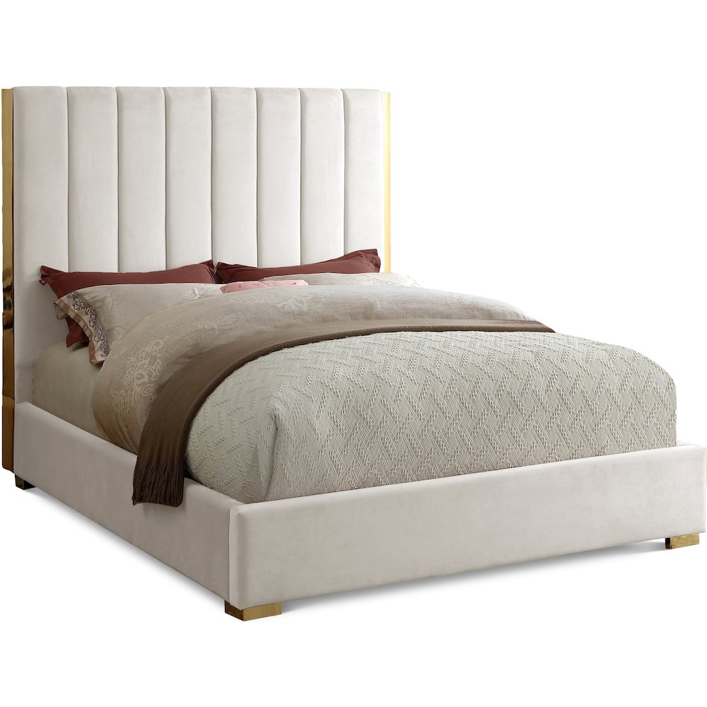 Becca Cream Velvet Full Bed
