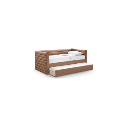 Beverly Cognac Vegan Leather Twin Daybed