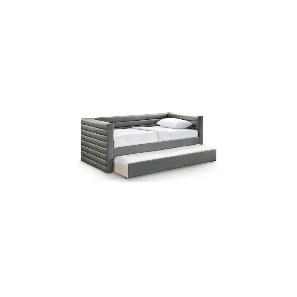 Beverly Green Vegan Leather Twin Daybed