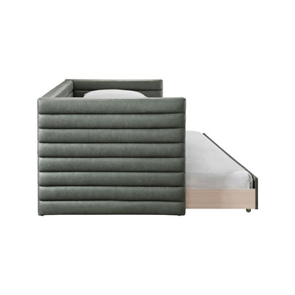 Beverly Green Vegan Leather Twin Daybed