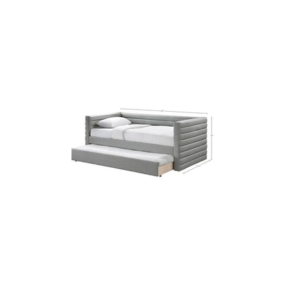 Beverly Grey Vegan Leather Twin Daybed