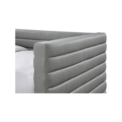 Beverly Grey Vegan Leather Twin Daybed