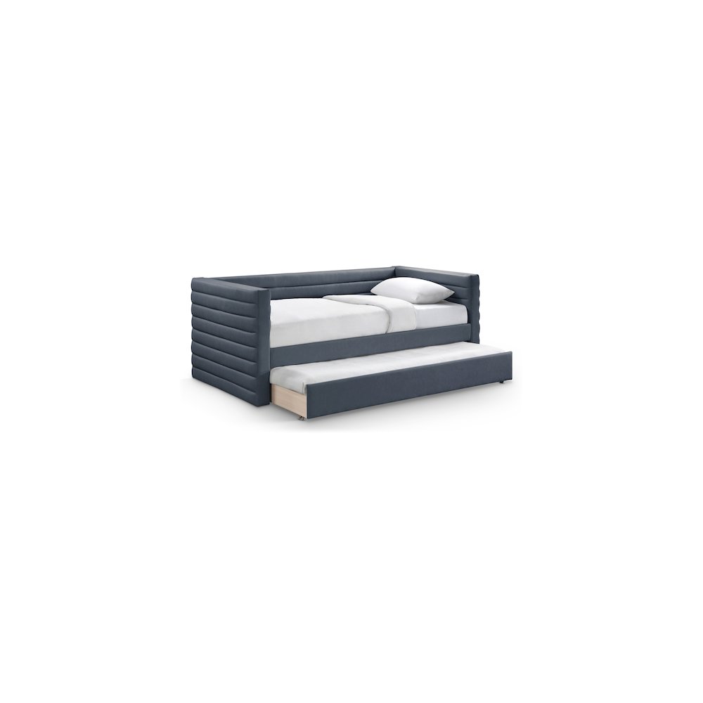 Beverly Navy Vegan Leather Twin Daybed