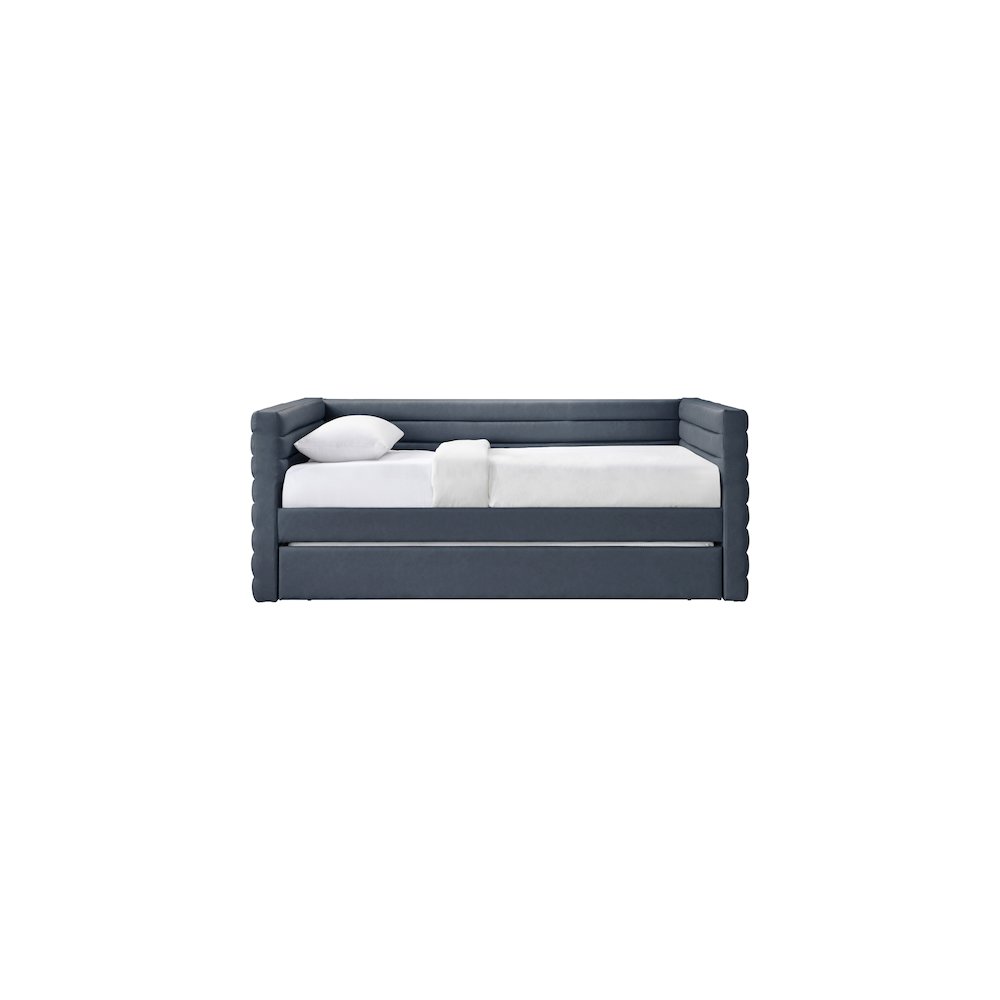 Beverly Navy Vegan Leather Twin Daybed