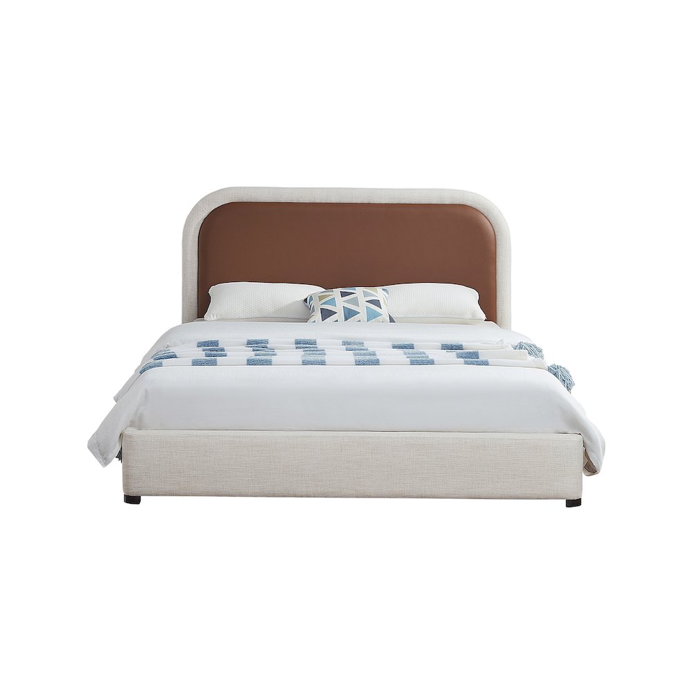 Blake Brown Vegan Leather Full Bed