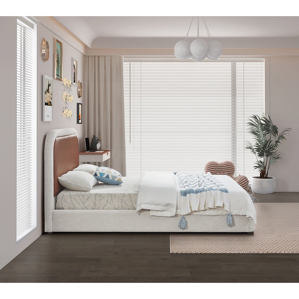 Blake Brown Vegan Leather Full Bed