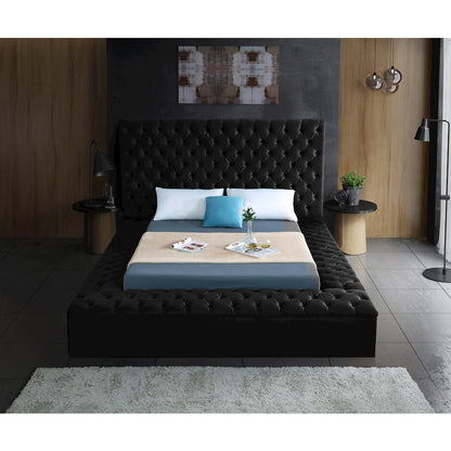 Bliss Black Velvet King Bed
