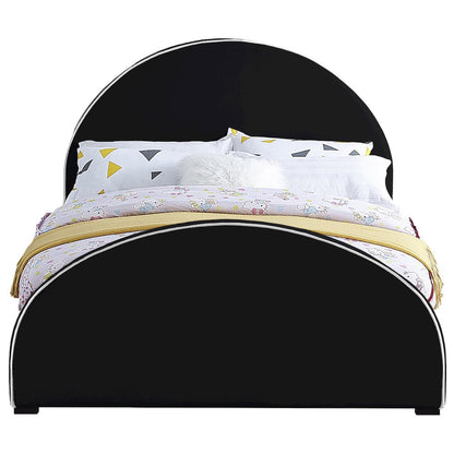 Brody Black Velvet Full Bed