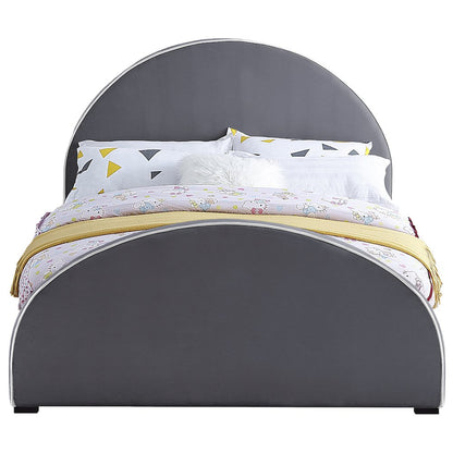 Brody Grey Velvet Full Bed