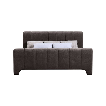 Camila Brown Chenille Fabric Full Bed