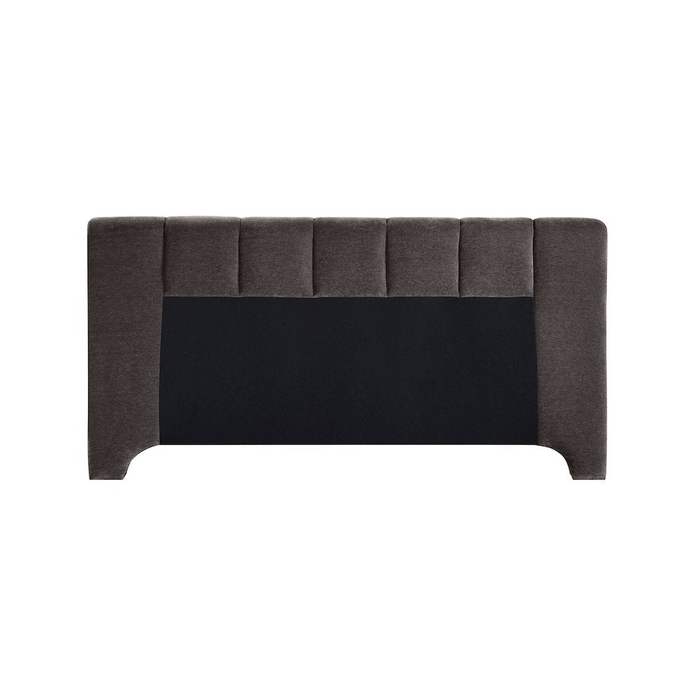 Camila Brown Chenille Fabric Full Bed