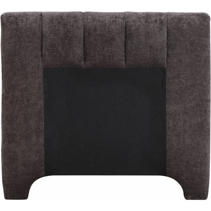 Camila Brown Chenille Fabric Twin Bed