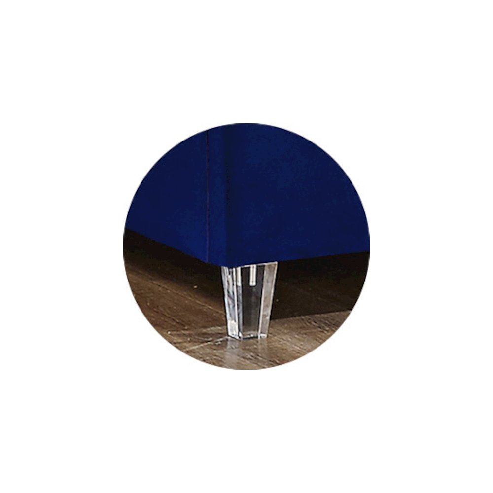 Candace Navy Velvet Full Bed