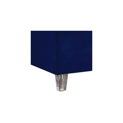 Candace Navy Velvet King Bed
