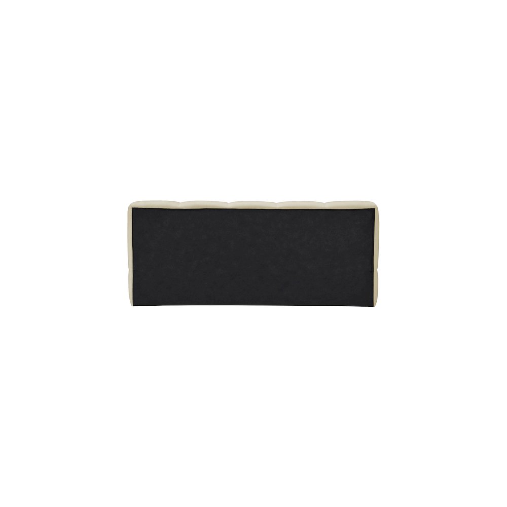 Carlin Beige Chenille Fabric King Bed