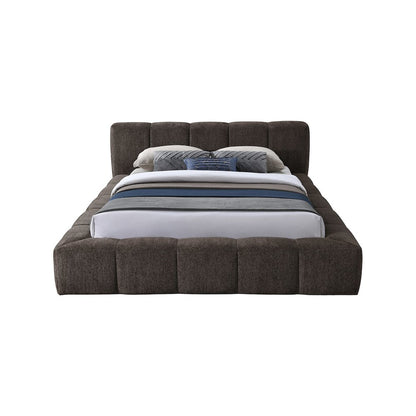 Carlin Brown Chenille Fabric Full Bed