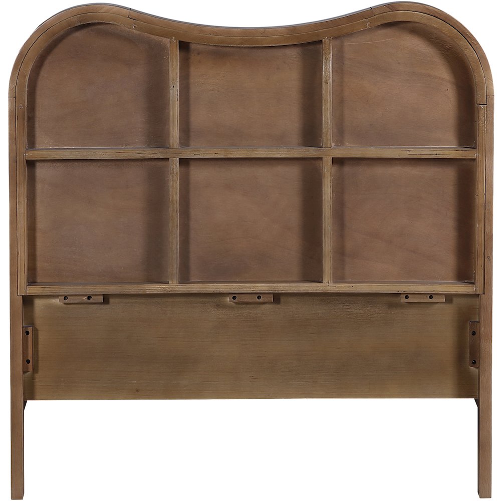 Windsor Brown Solid Wood Twin Bed (3 Boxes)