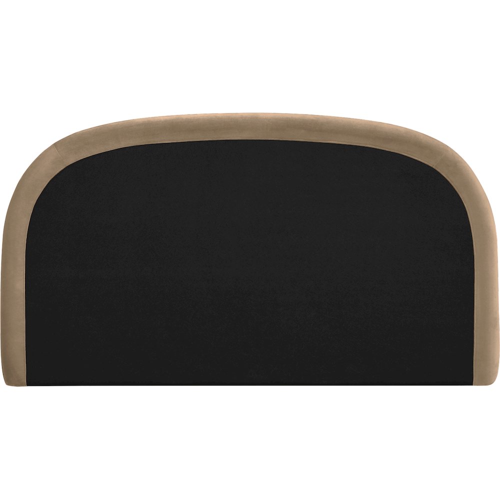 Celine Beige Velvet Upholstered King Bed