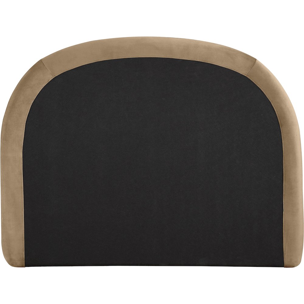 Celine Beige Velvet Upholstered Twin Bed
