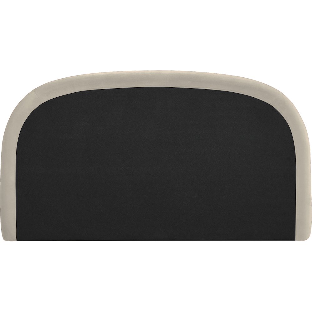 Celine Cream Velvet Upholstered King Bed