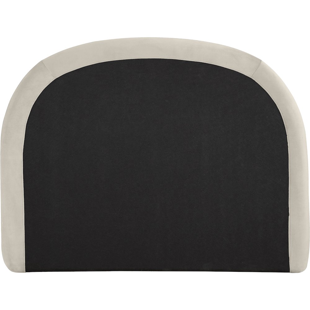 Celine Cream Velvet Upholstered Twin Bed