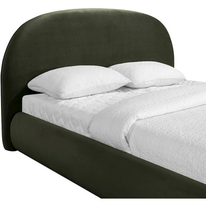 Celine Green Velvet Upholstered Full Bed