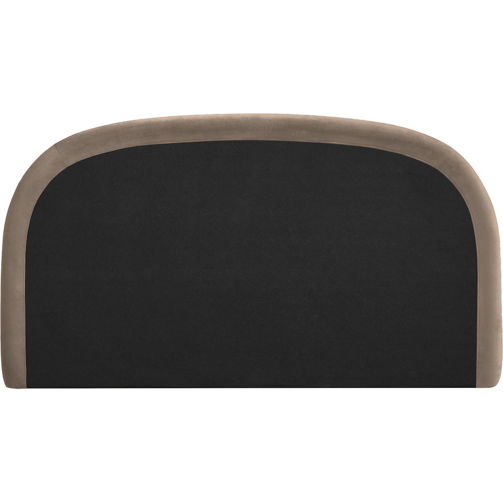 Celine Taupe Velvet Upholstered King Bed