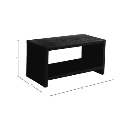 Cleo Black Velvet Night Stand