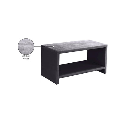Cleo Grey Velvet Night Stand