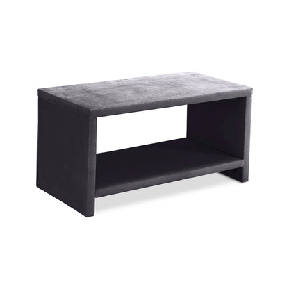 Cleo Grey Velvet Night Stand