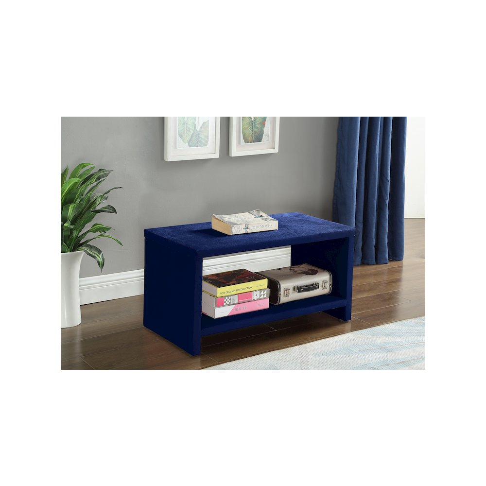 Cleo Navy Velvet Night Stand