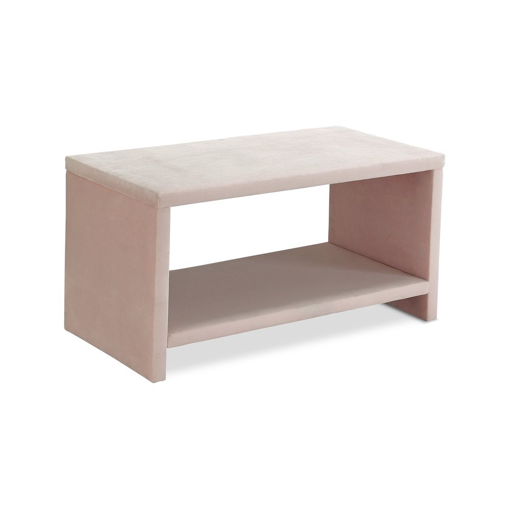 Cleo Pink Velvet Night Stand