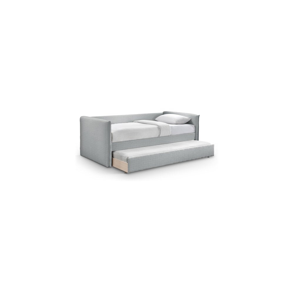 Colton Grey Linen Textured Fabric Twin Daybed