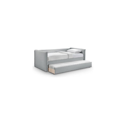 Colton Grey Linen Textured Fabric Twin Daybed