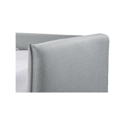 Colton Grey Linen Textured Fabric Twin Daybed