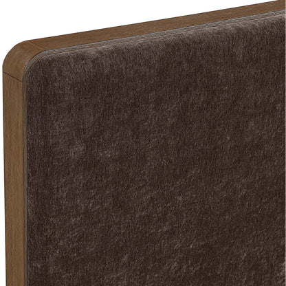 Dalton Brown Fabric Upholstered Queen Bed (3 Boxes)