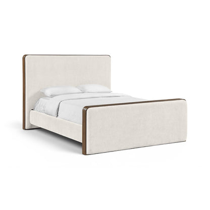 Dalton Cream Fabric Upholstered Queen Bed (3 Boxes)