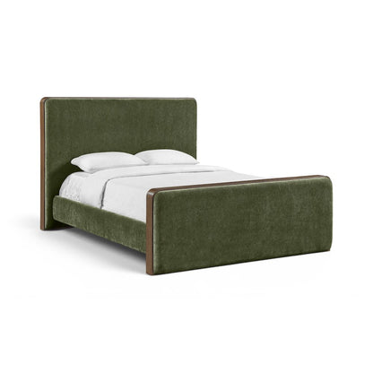 Dalton Green Fabric Upholstered King Bed