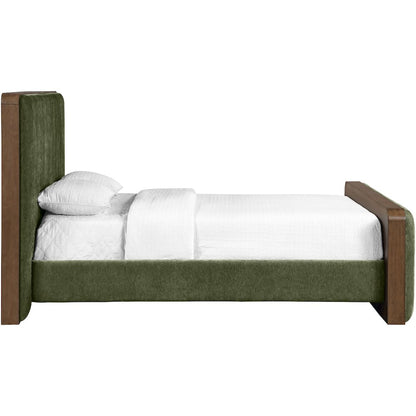 Dalton Green Fabric Upholstered King Bed