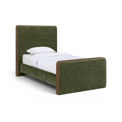 Dalton Green Fabric Upholstered Twin Bed (3 Boxes)