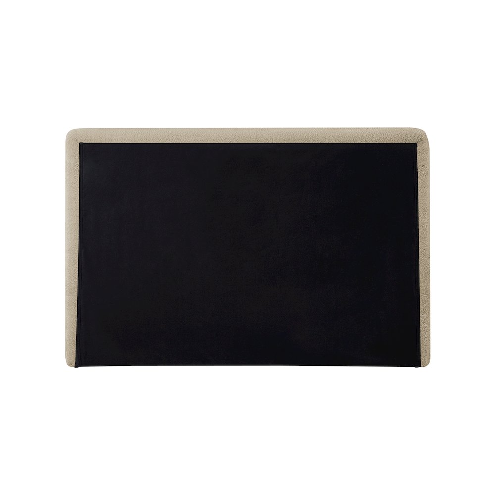 Dane Beige Teddy Fabric Twin Bed