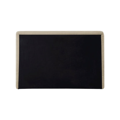 Dane Beige Teddy Fabric Twin Bed