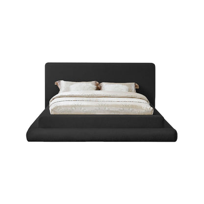 Dane Black Teddy Fabric Full Bed