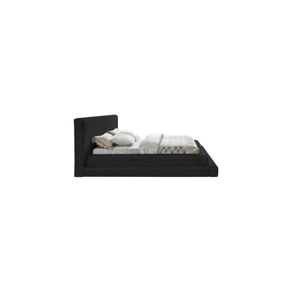 Dane Black Teddy Fabric King Bed
