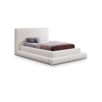 Dane Cream Teddy Fabric Twin Bed
