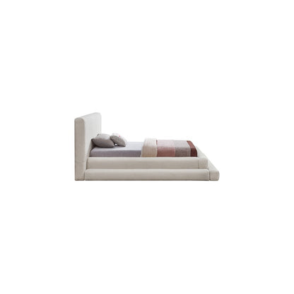 Dane Cream Teddy Fabric Twin Bed