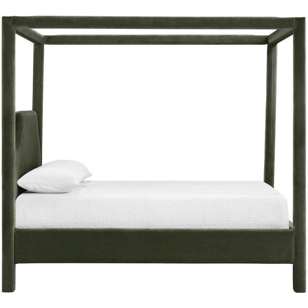 Dawson Green Velvet Upholstered Queen Bed