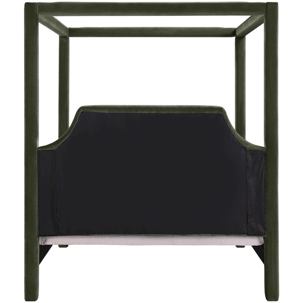 Dawson Green Velvet Upholstered Queen Bed