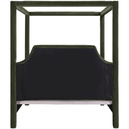 Dawson Green Velvet Upholstered Queen Bed