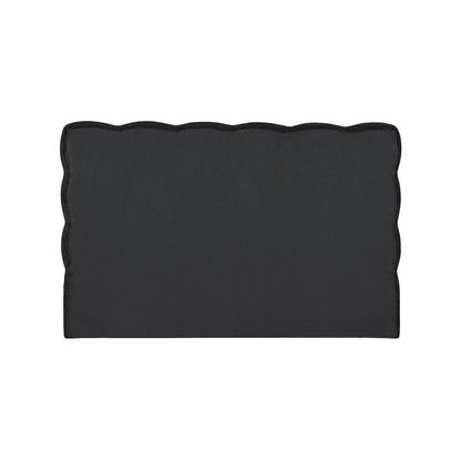 Deco Black Boucle Fabric Full Bed